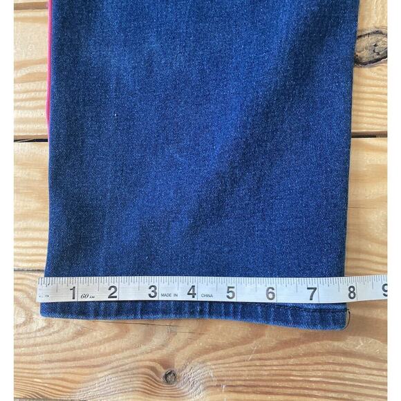 NWT $52 Parish Nation Side Stripe Distressed Jeans Size 42 Women’s Blue - Picture 7 of 9